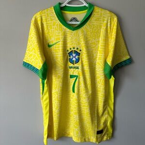 Vinicius Junior Brazil New Men’s Home Yellow Soccer Jersey